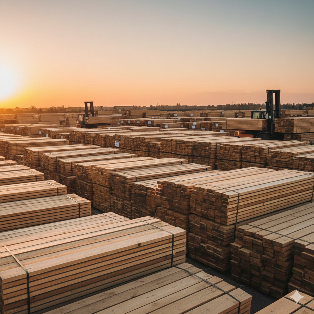 Premium timber warehouse and yard